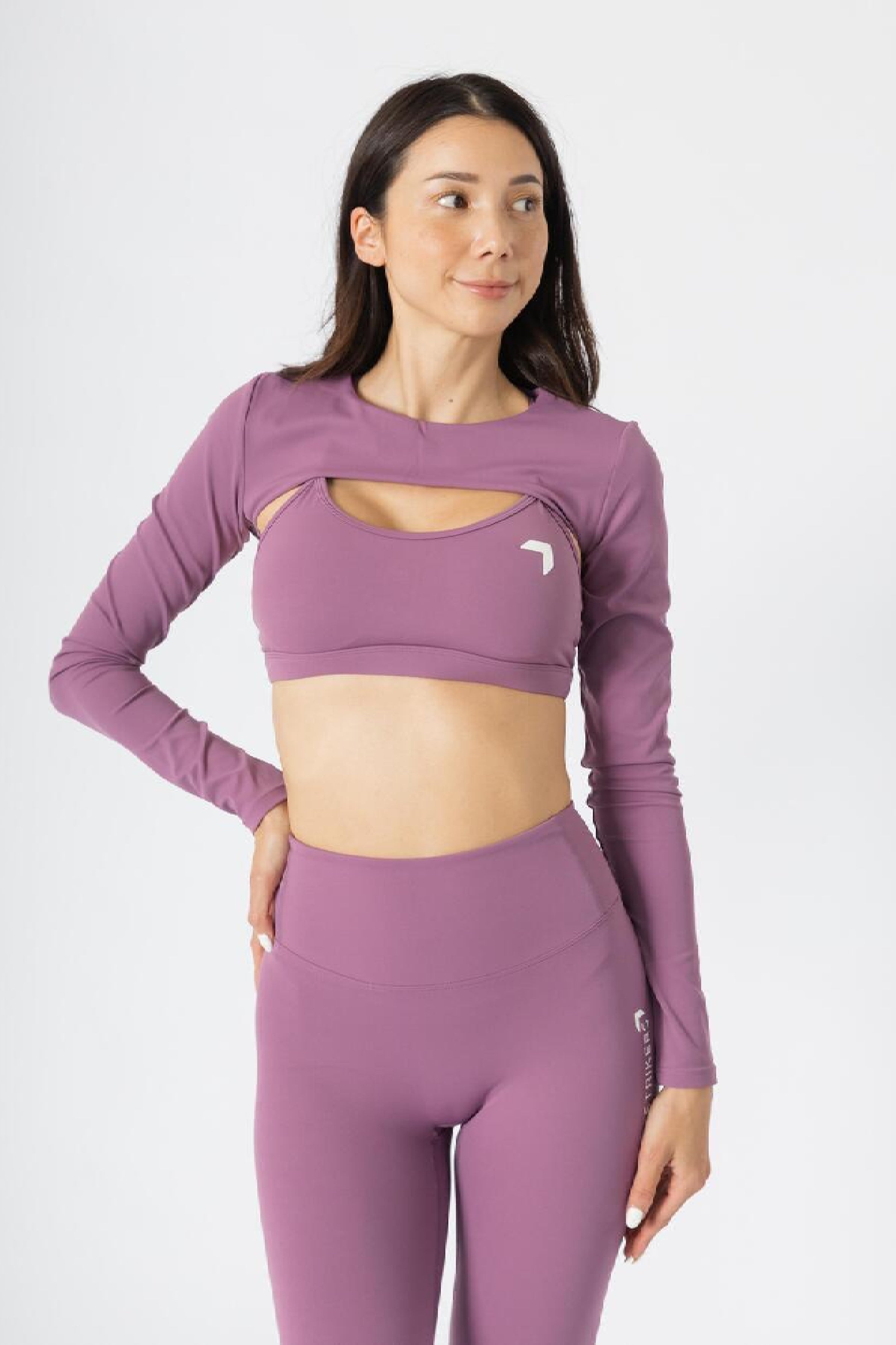 Soft Active Sports Bra + Shrug Rose Pink