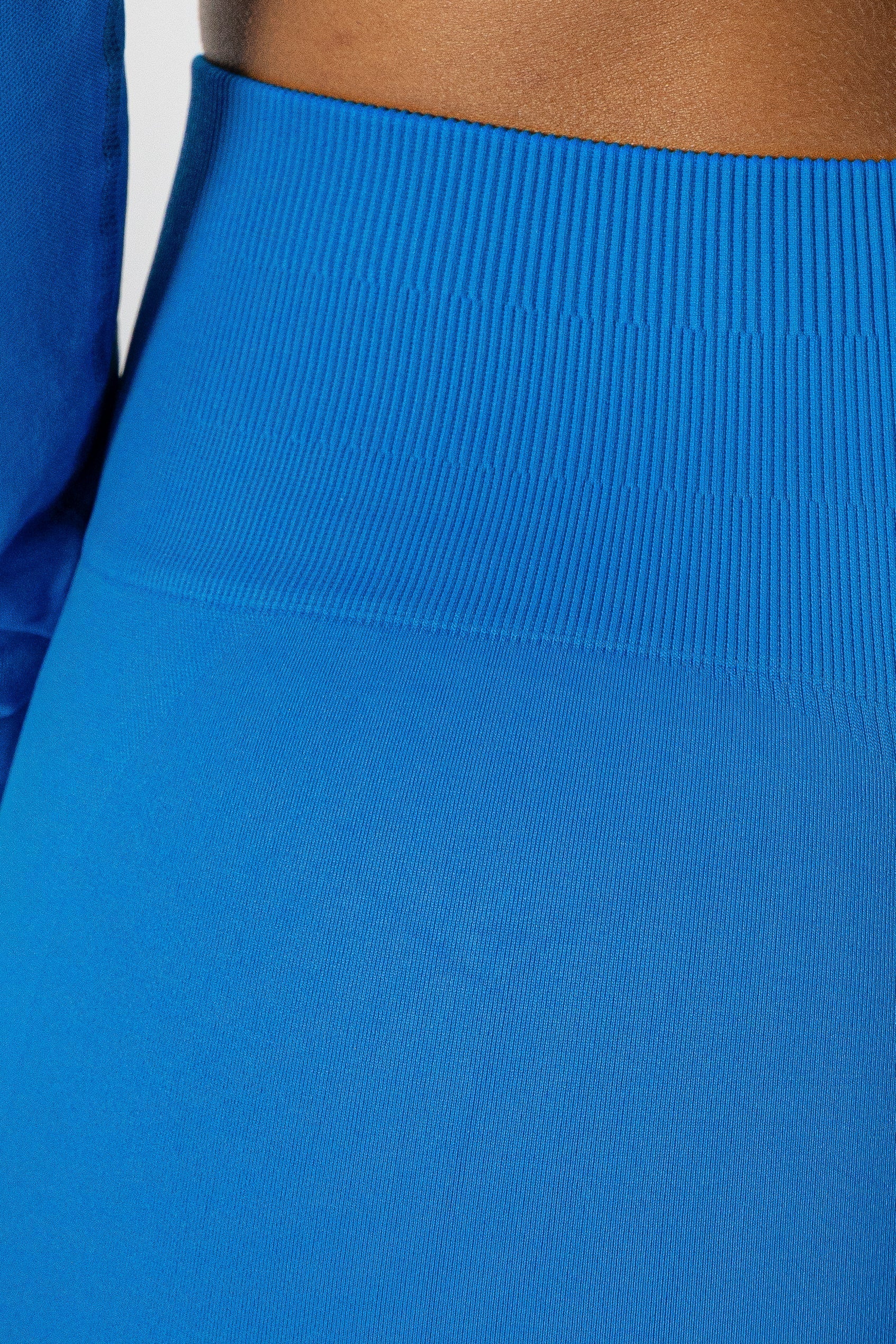 Split Flared Seamless Full Set Blue