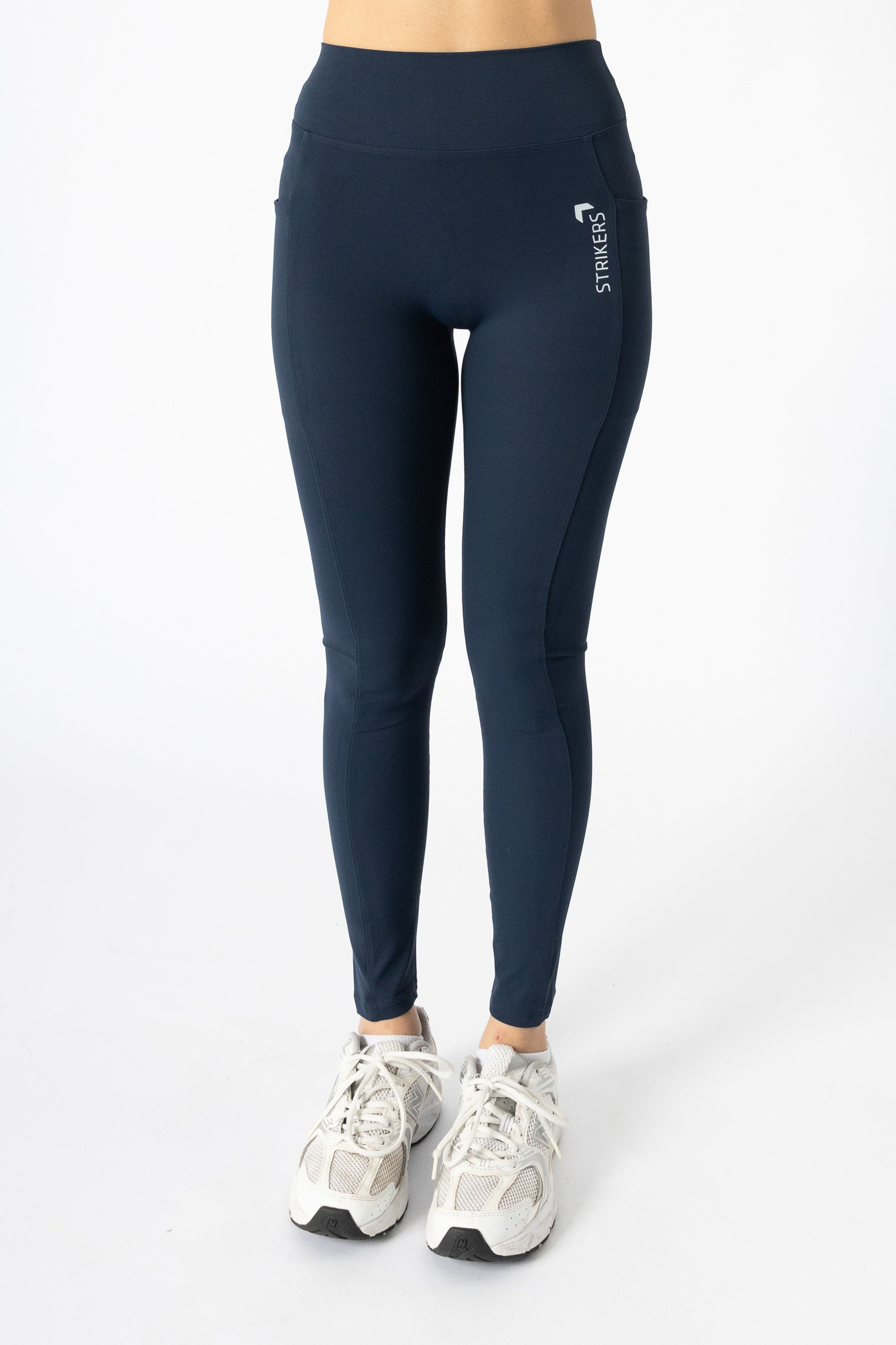 Soft Contrast-Trim Leggings Navy