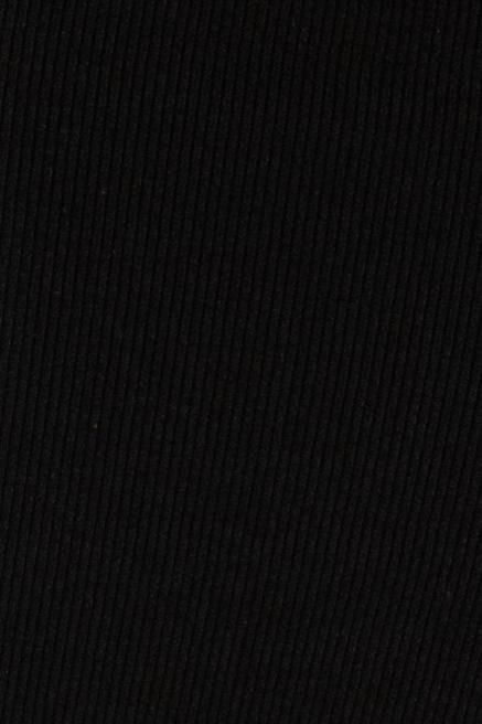 Aura Flair Open-back Crop Top Black