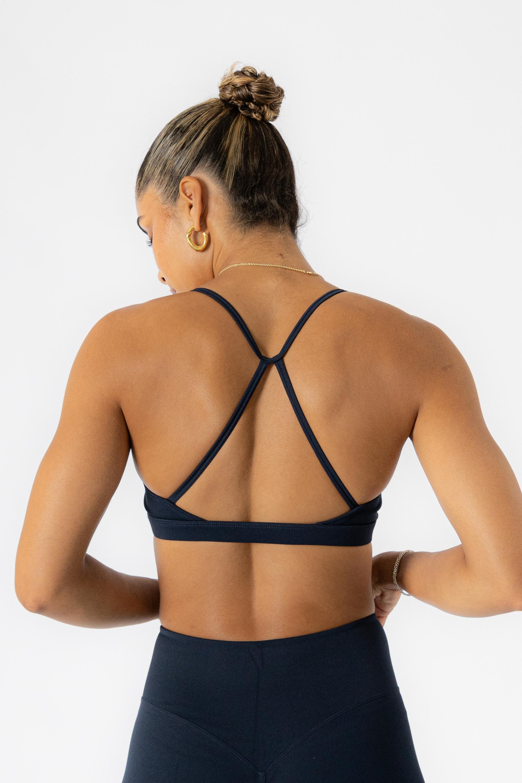 Soft Active Sports Bra + Shrug Navy