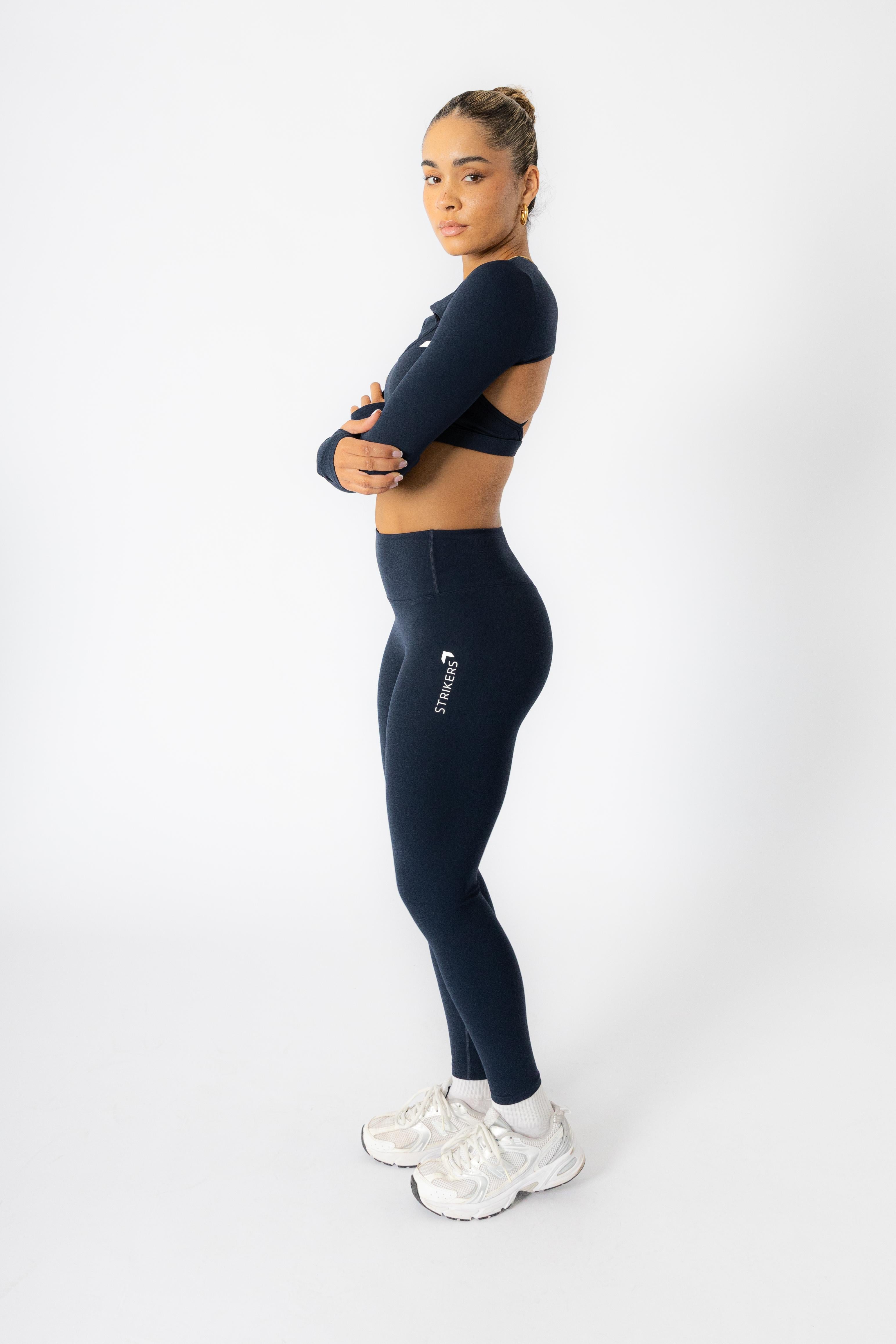 Soft Active Sports Bra + Shrug Navy