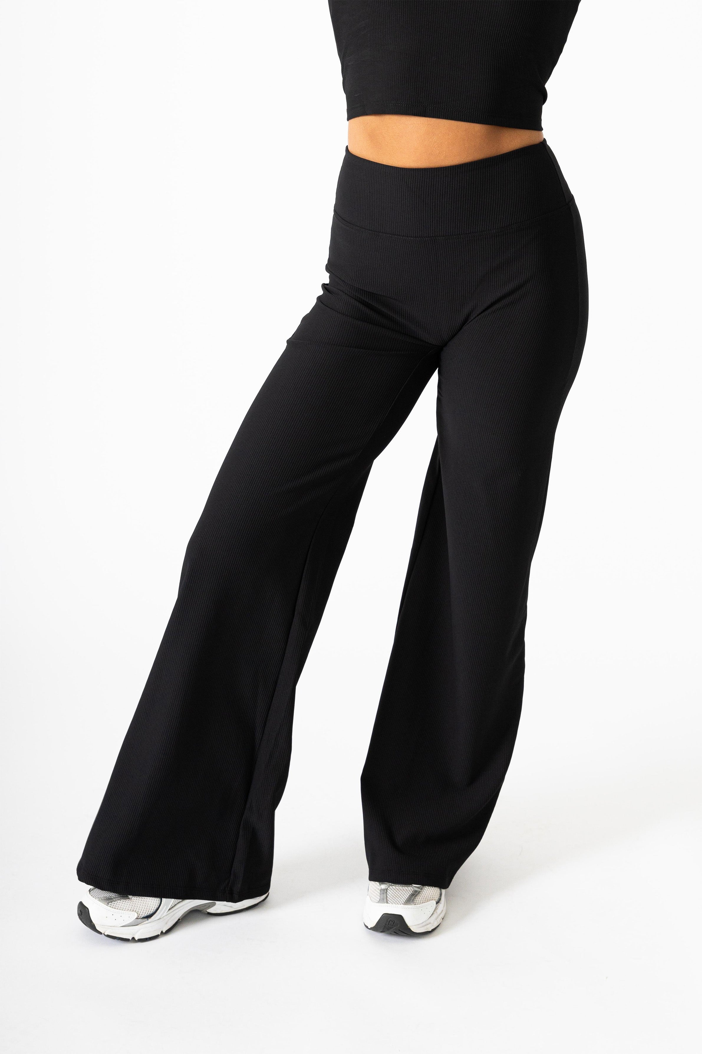 Aura Flair High Waist Pants Black