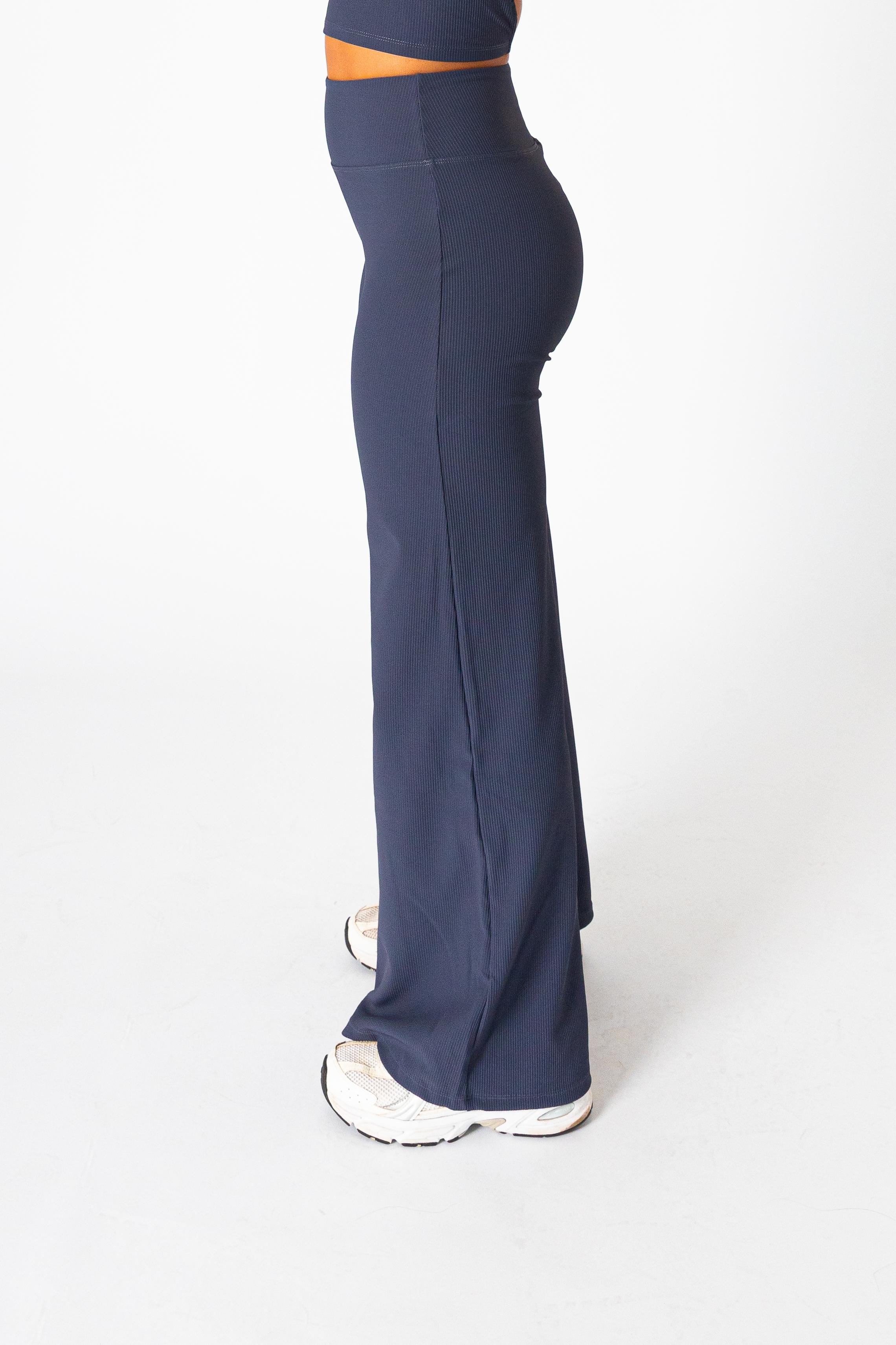 Aura Flair High Waist Pants Navy