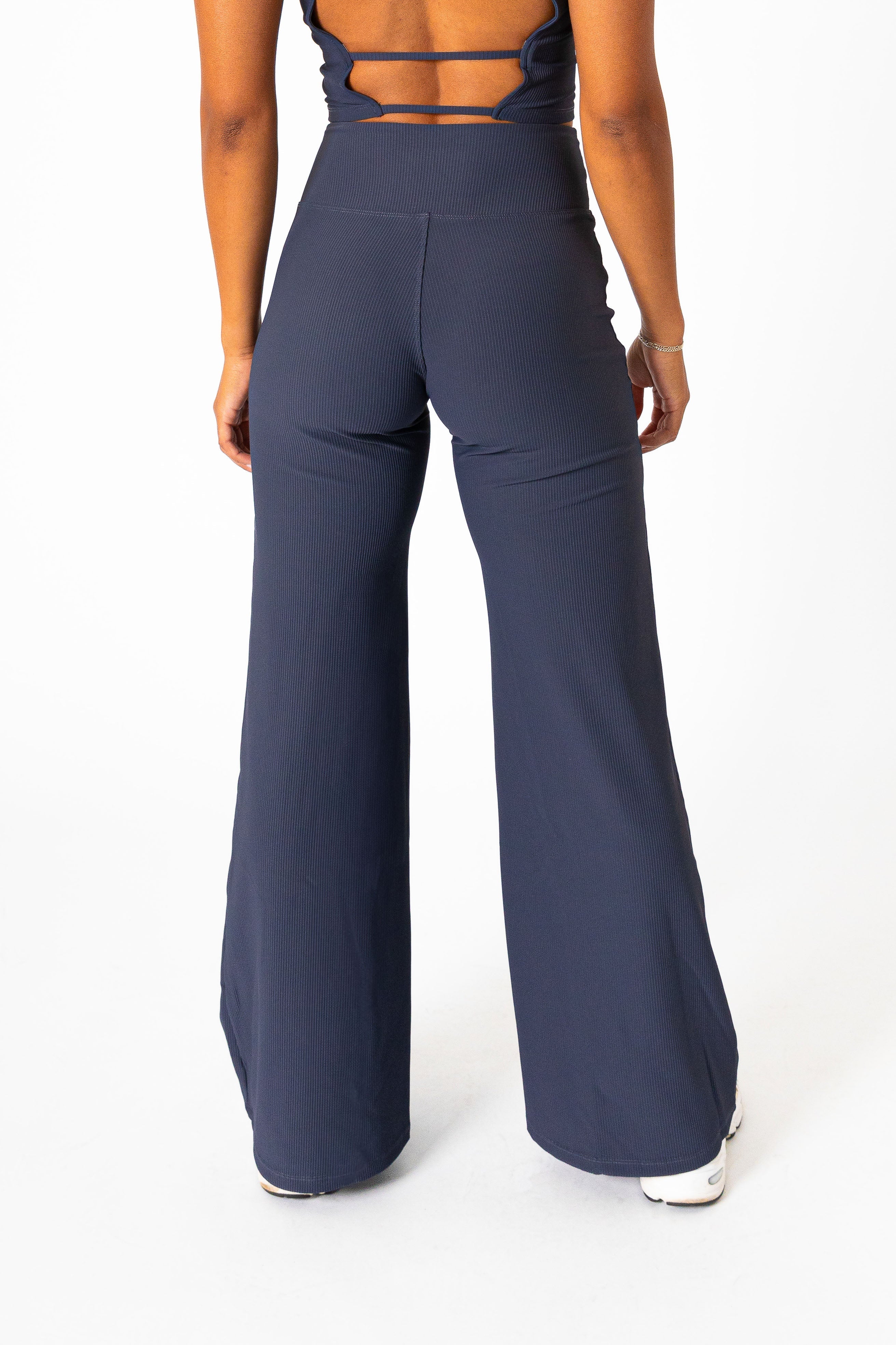 Aura Flair High Waist Pants Navy