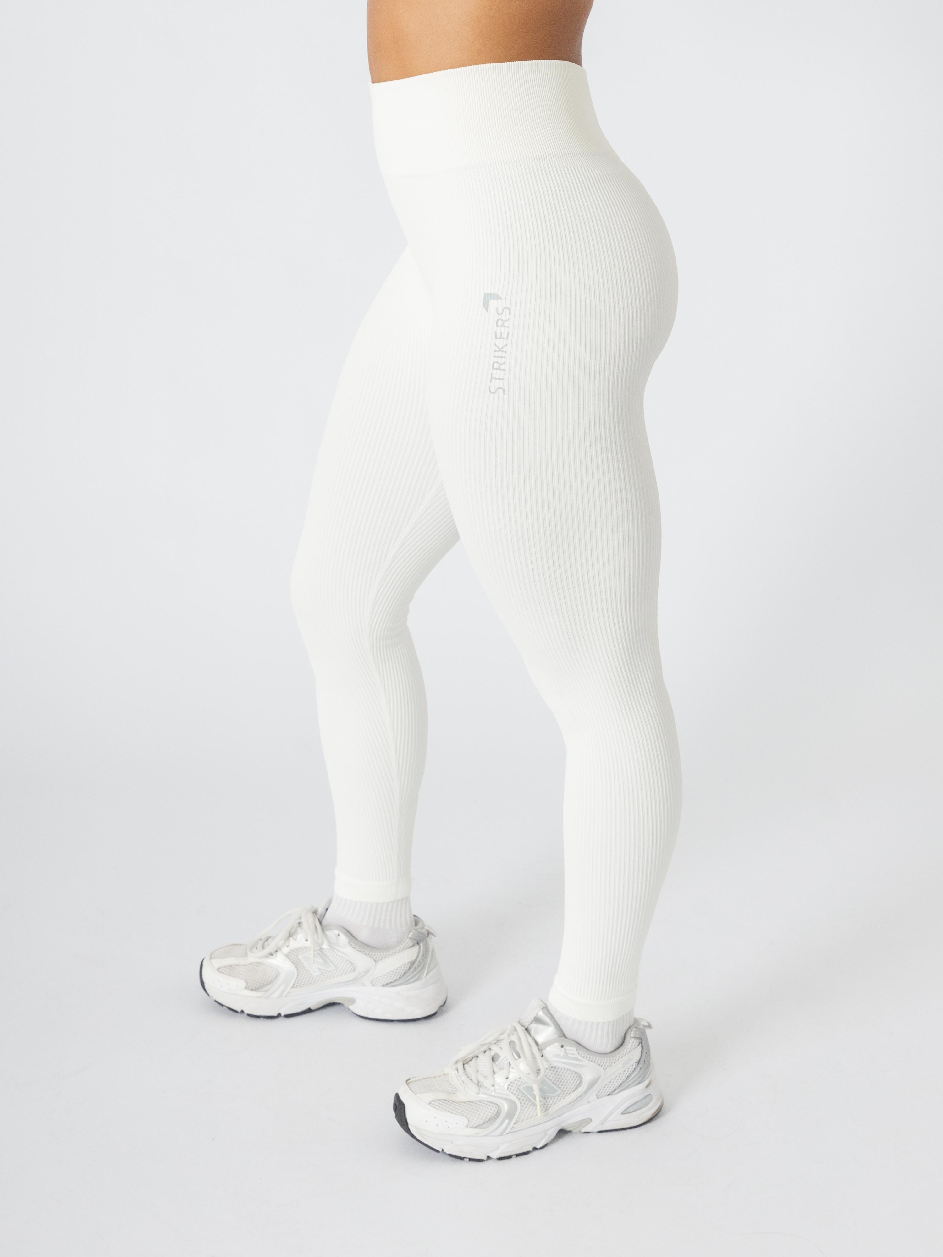 Energy Ribbed Leggings Off White
