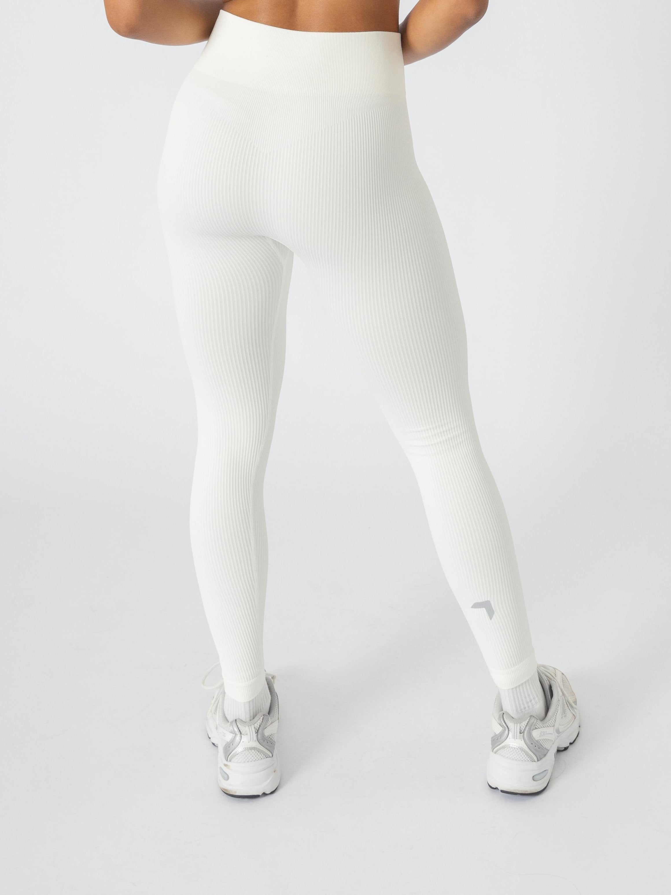 Energy Ribbed Leggings Off White
