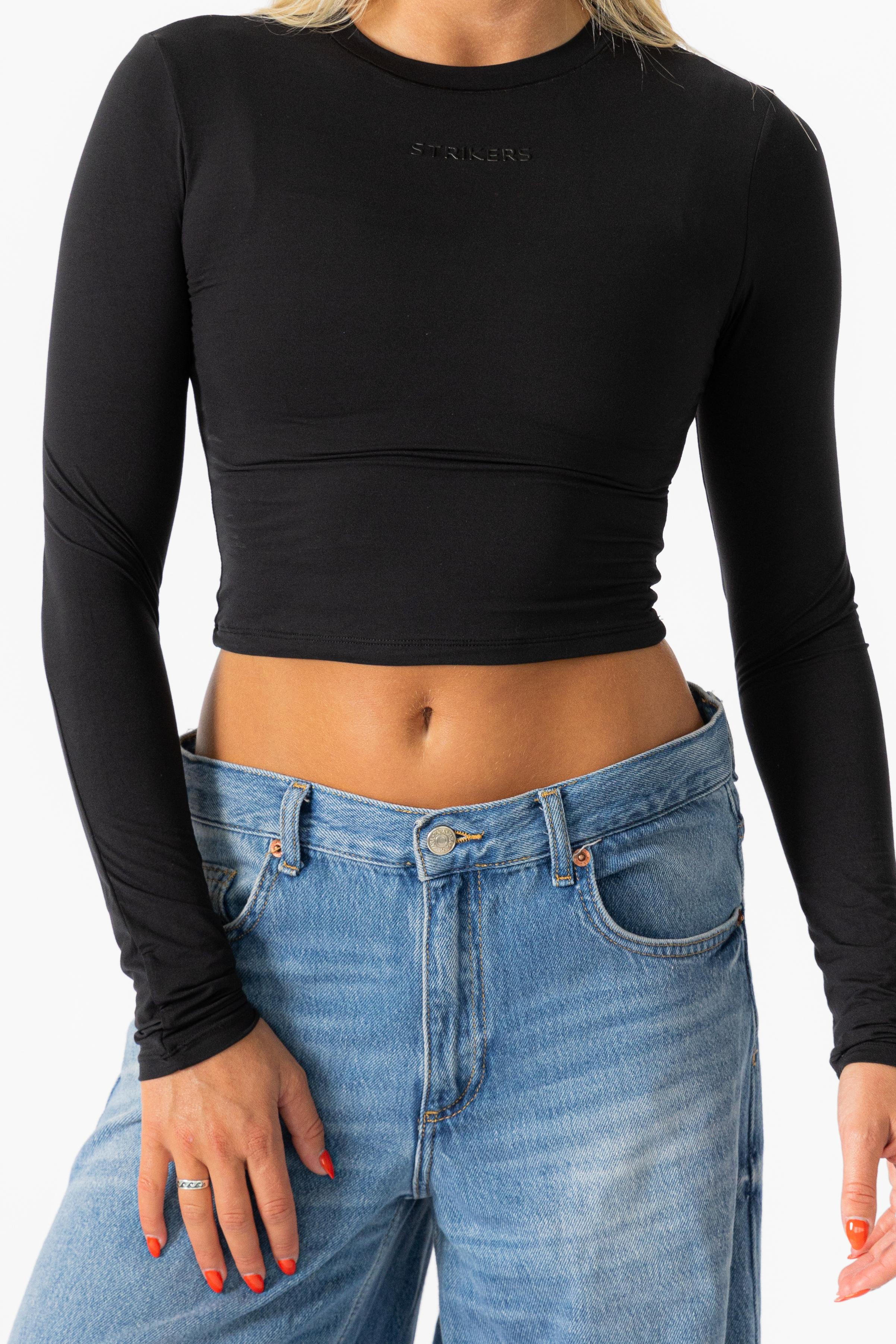 Essential Tight Long Sleeve Shirt Black