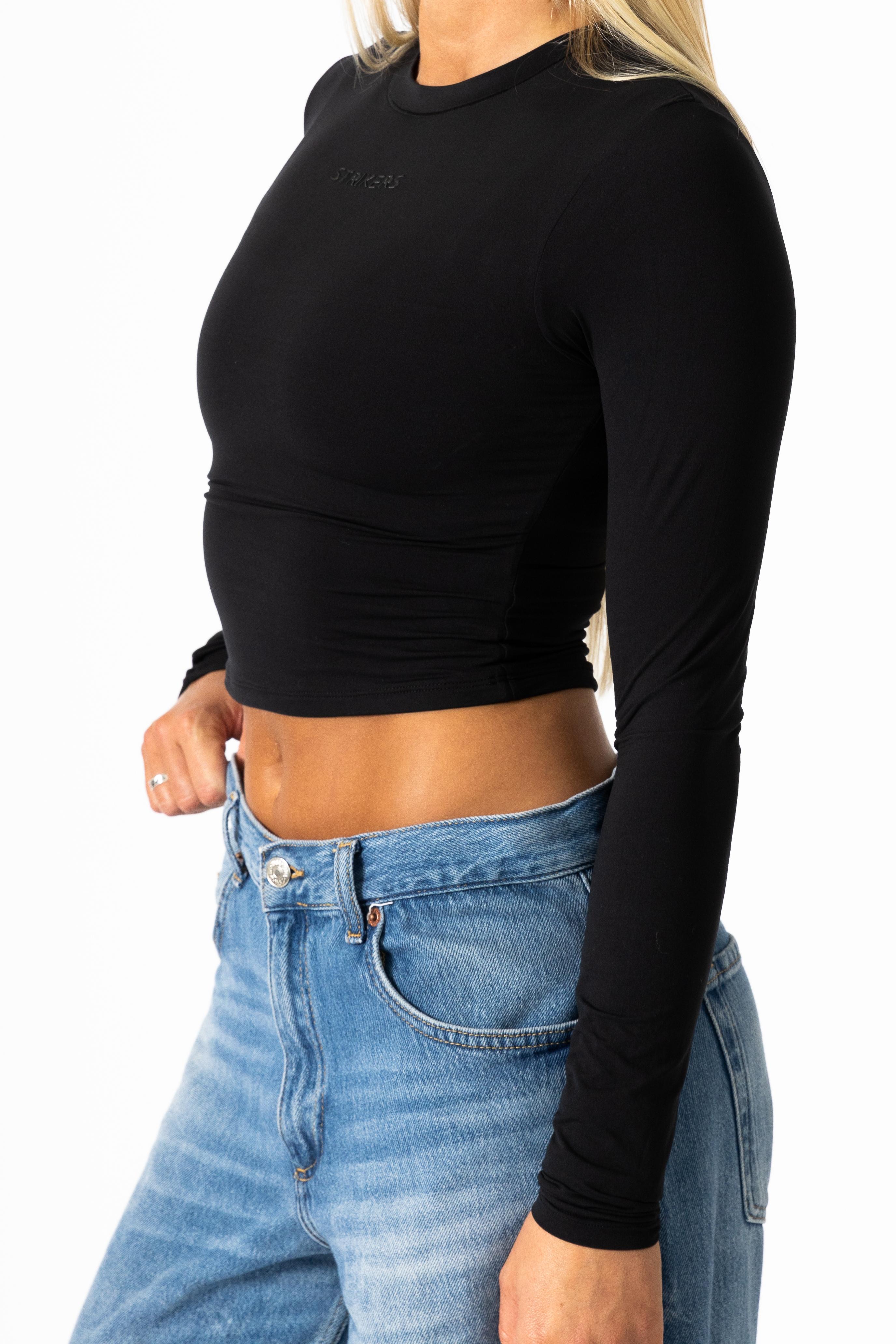 Essential Tight Long Sleeve Shirt Black