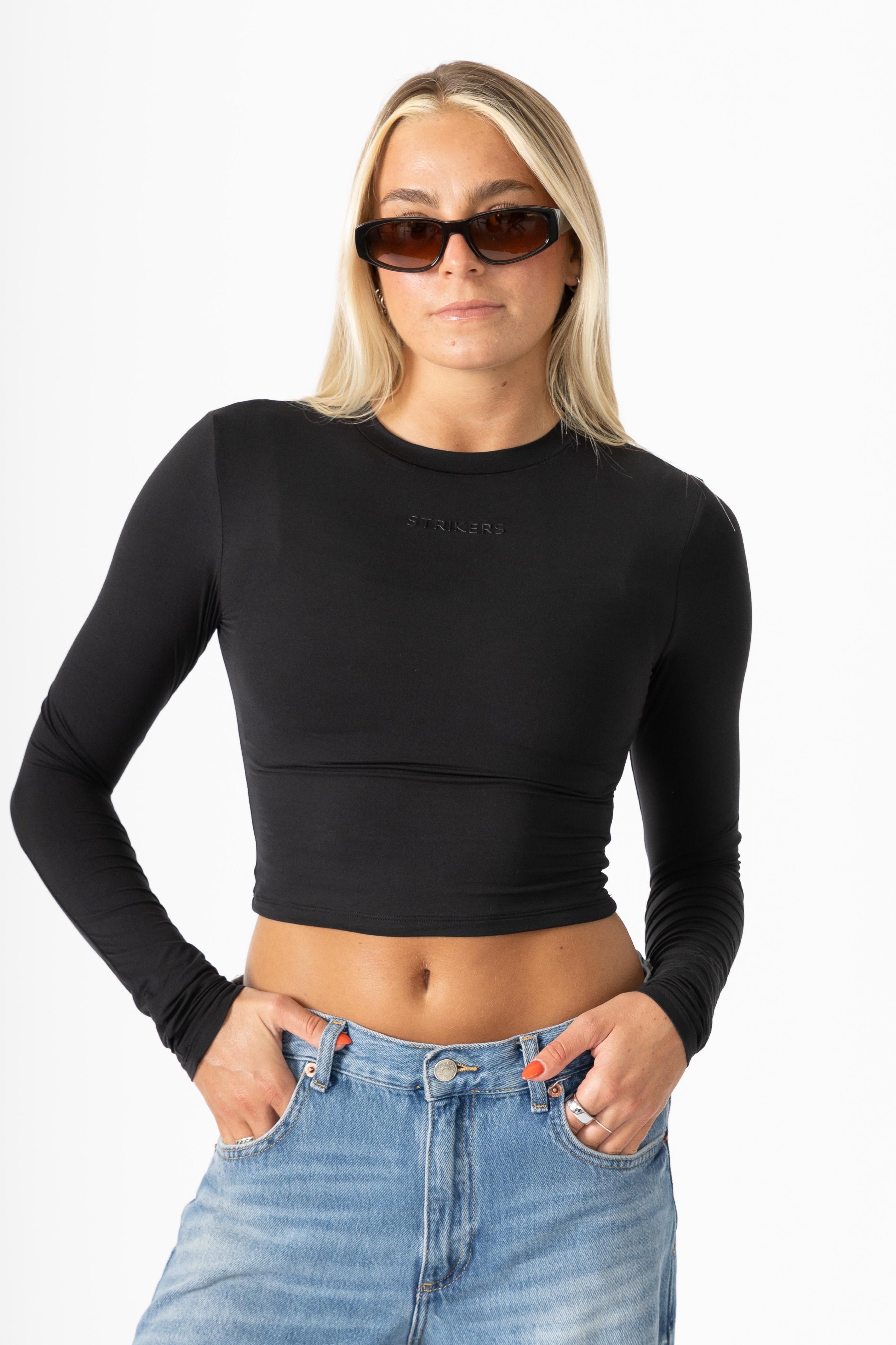 Essential Tight Long Sleeve Shirt Black