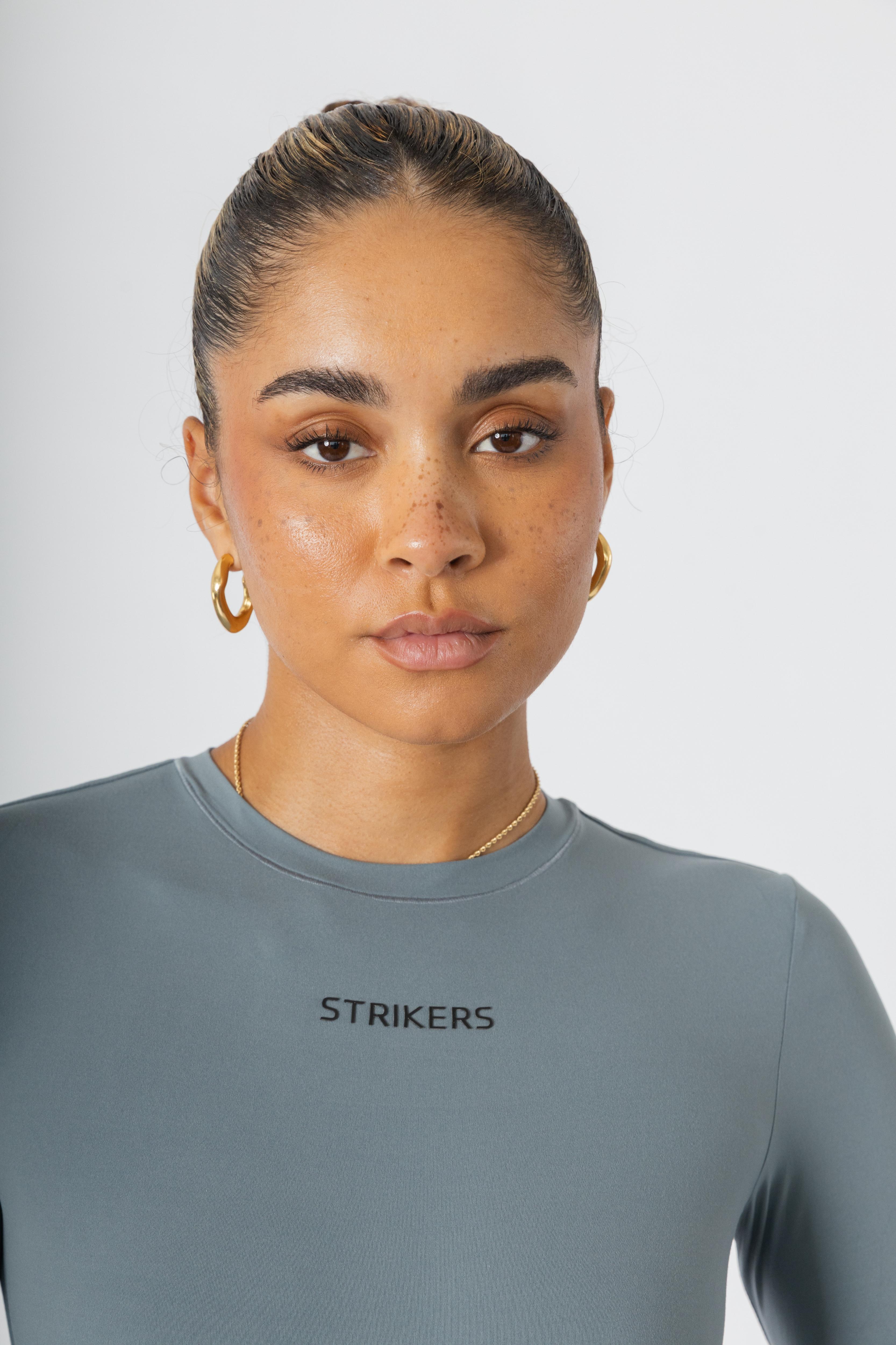 Essential Tight Long Sleeve Shirt Grey