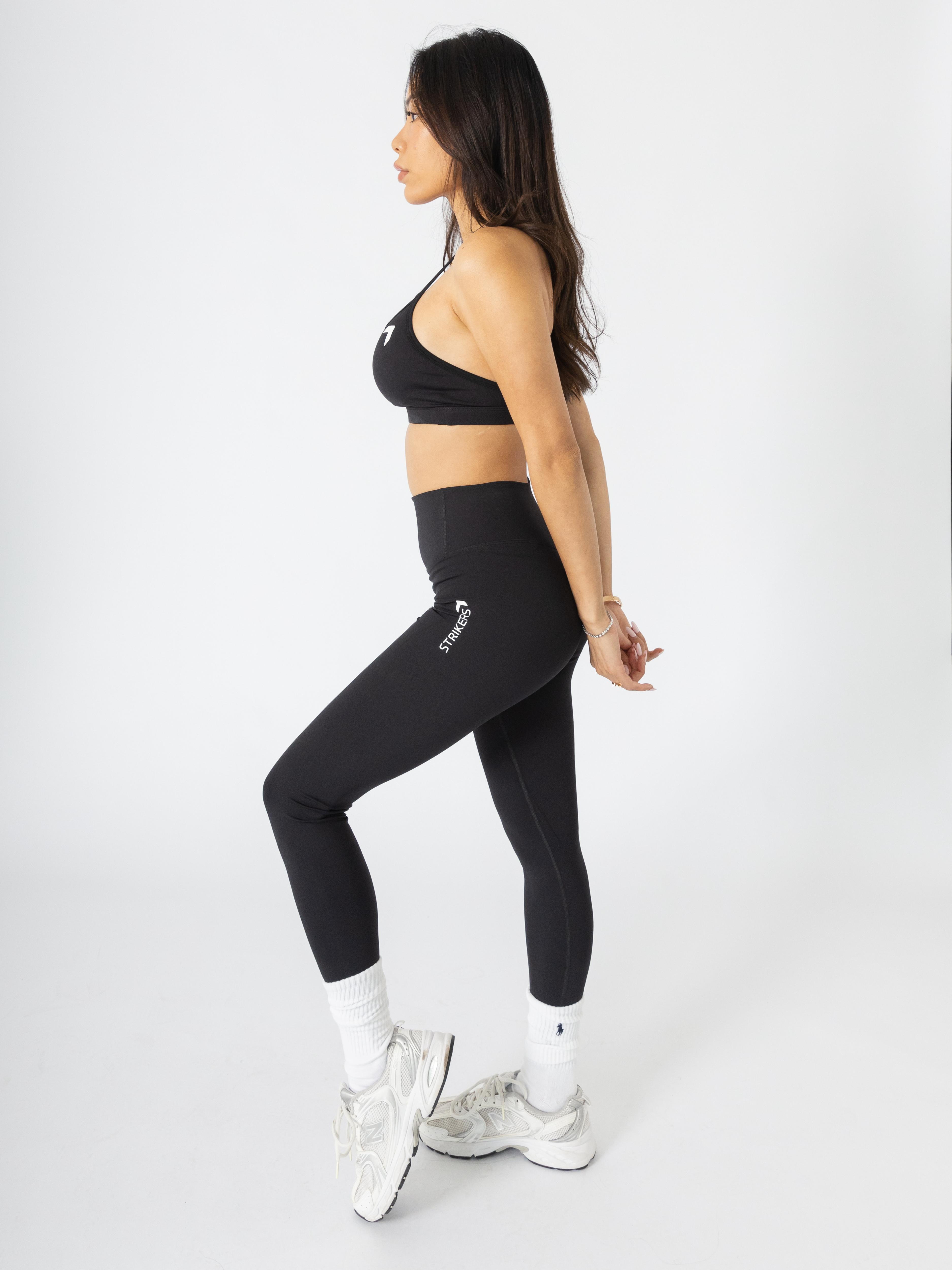 Soft Active Sports Bra + Shrug Black