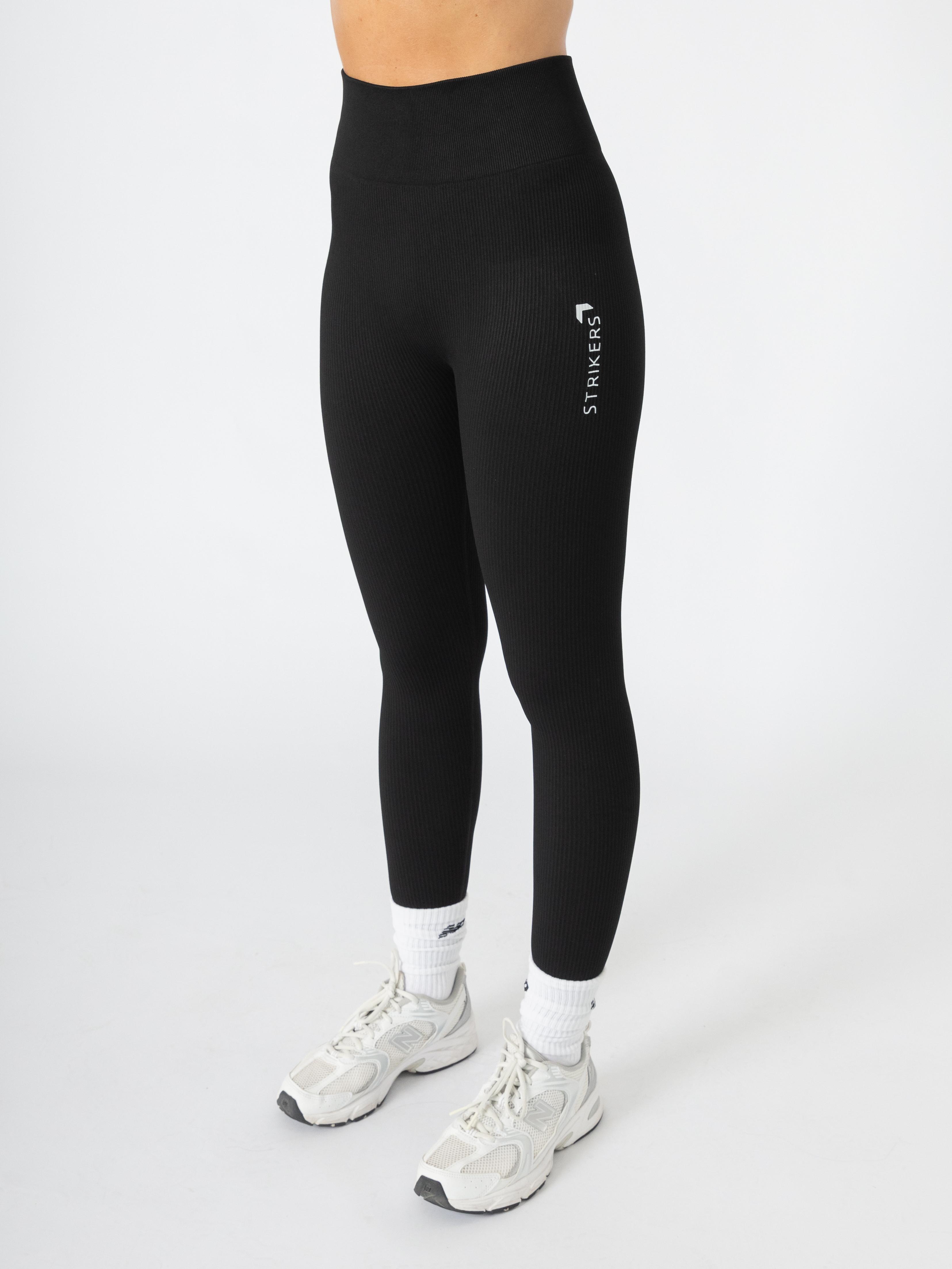 Energy Ribbed Leggings Black