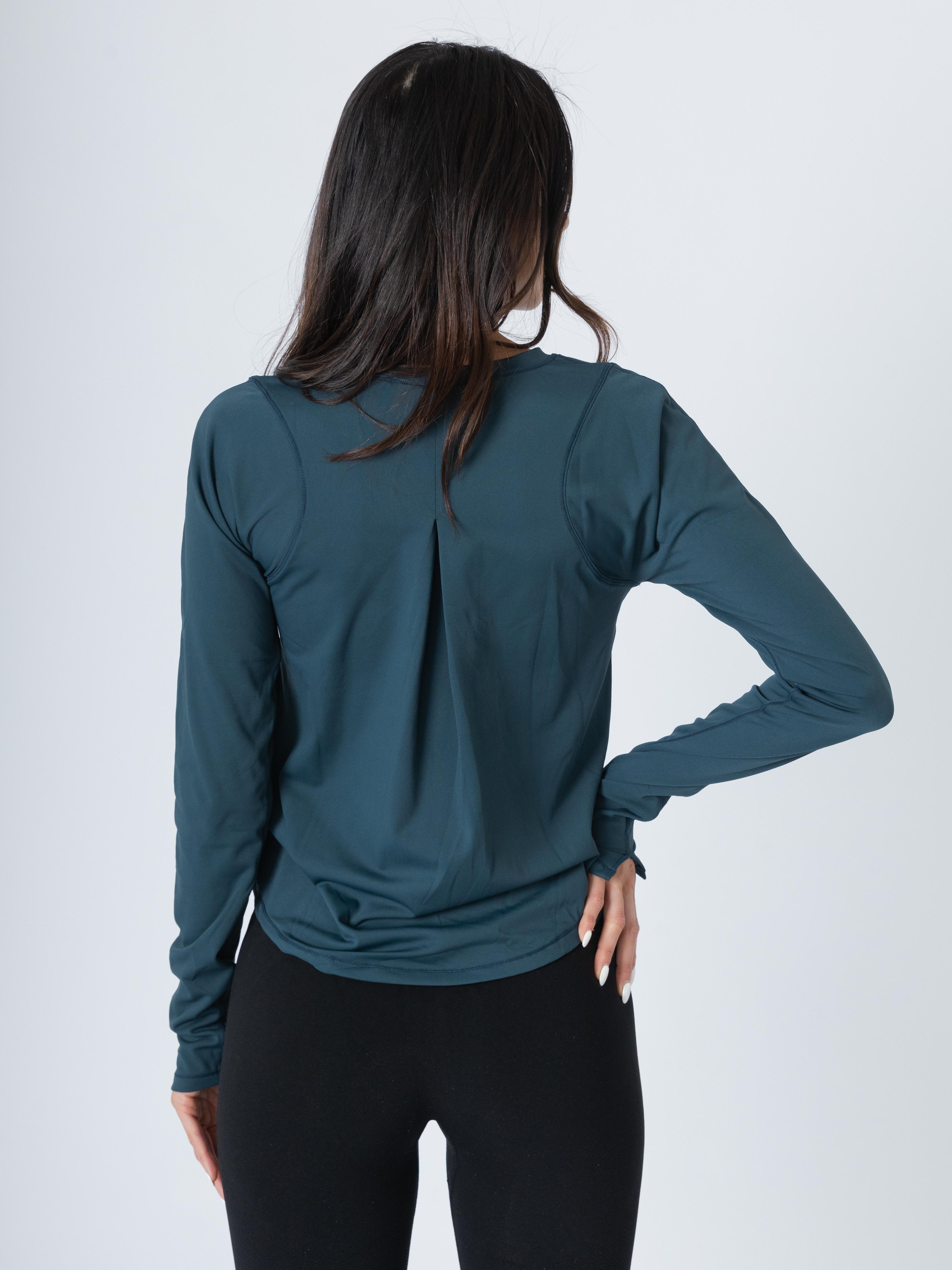 Oversized Long Sleeve Shirt Dark Camo Green