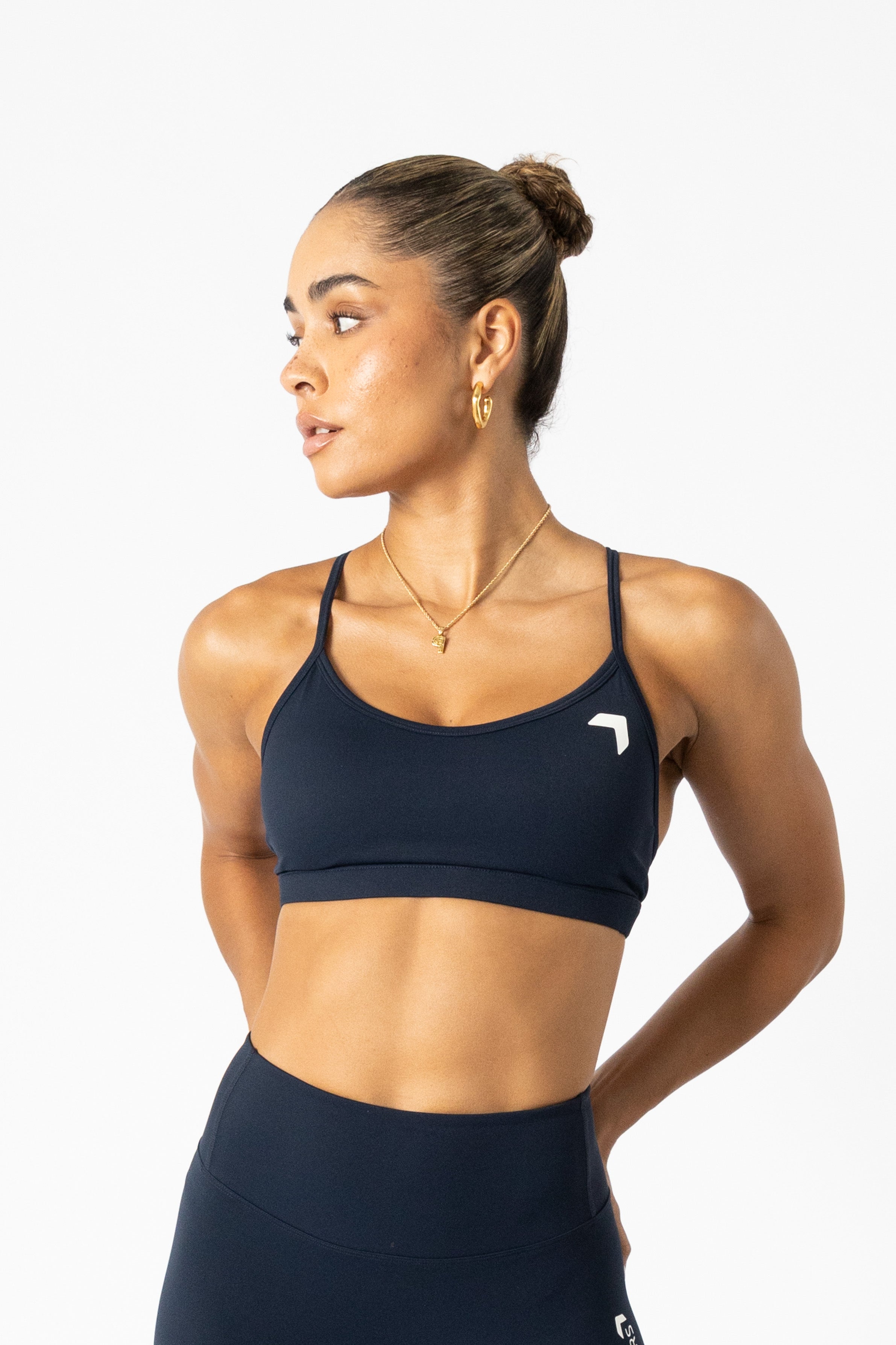 Soft Active Sports Bra + Shrug Navy