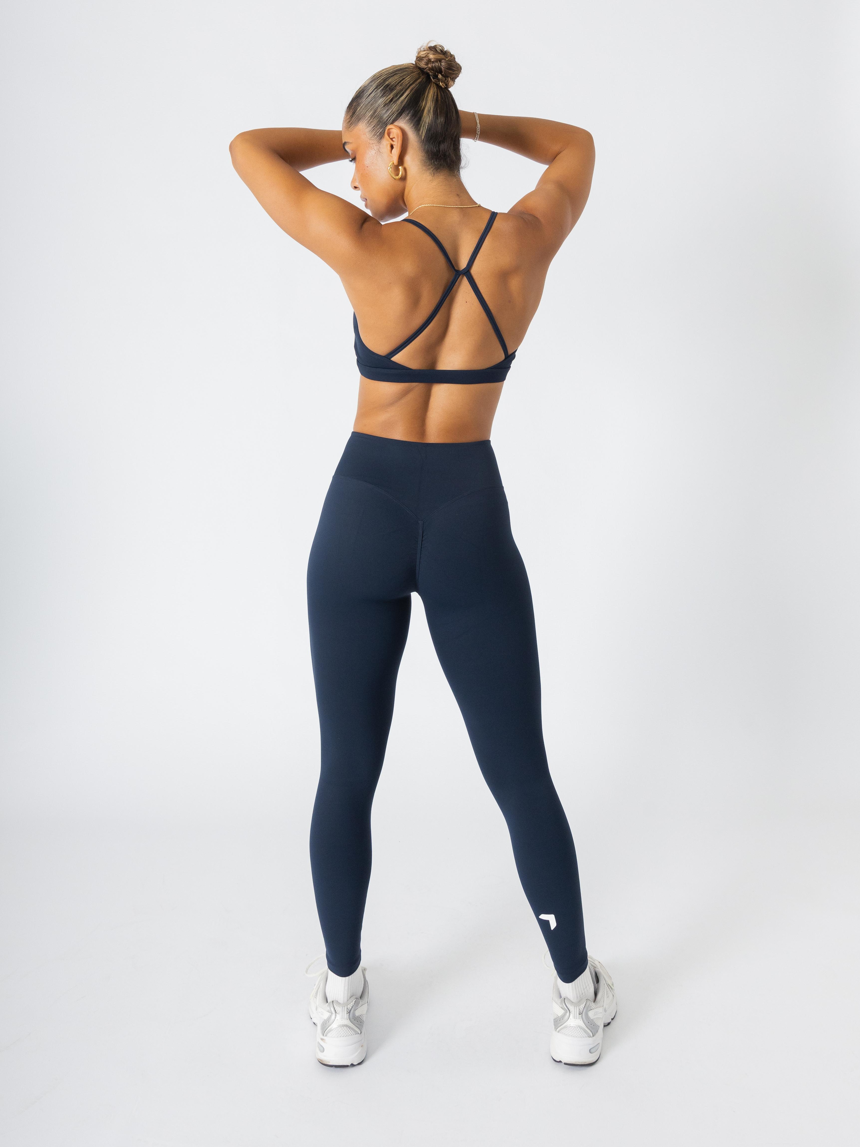 Soft Active Sports Bra + Shrug Navy