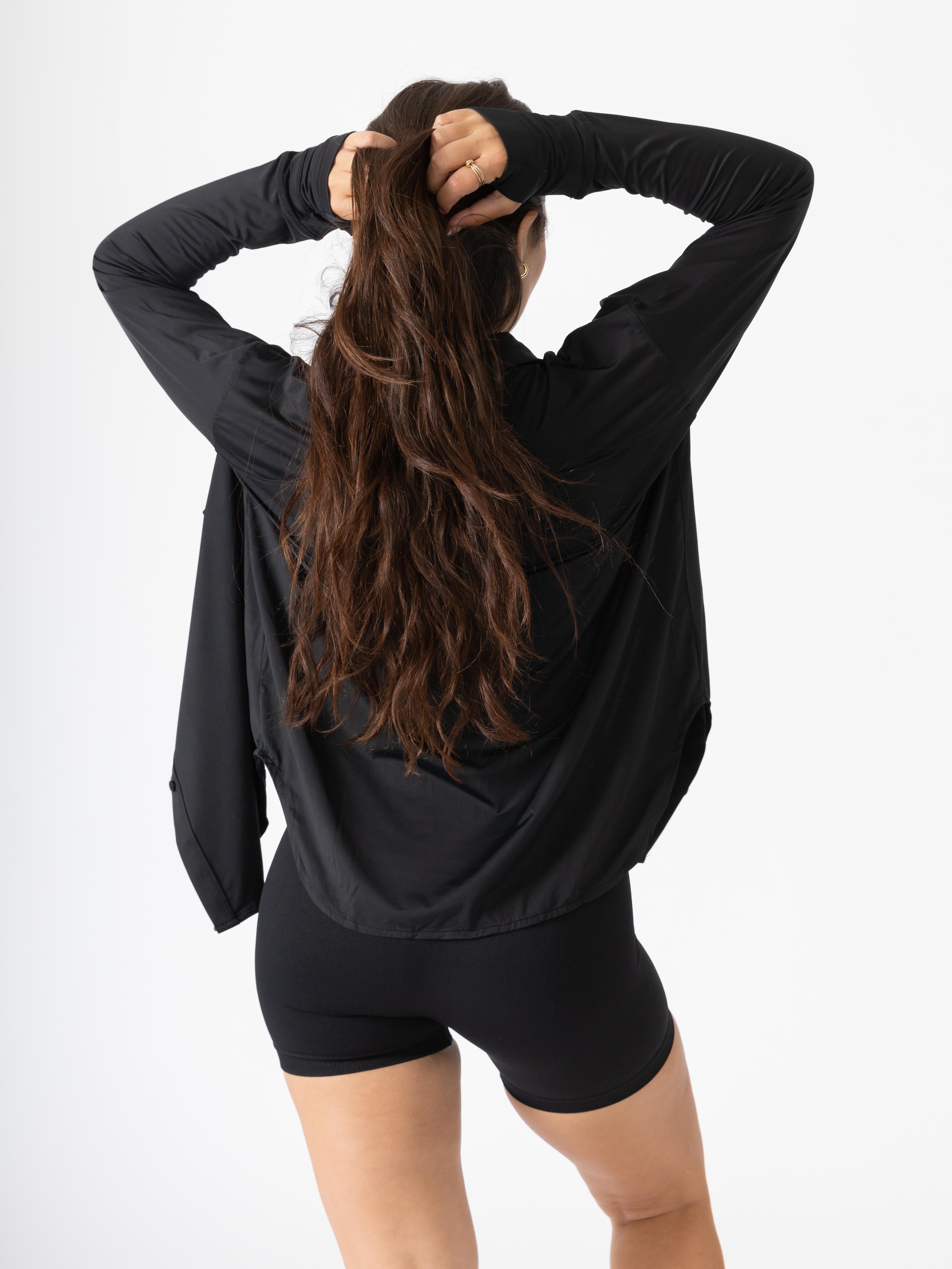 Long Sleeve Button Shirt Black